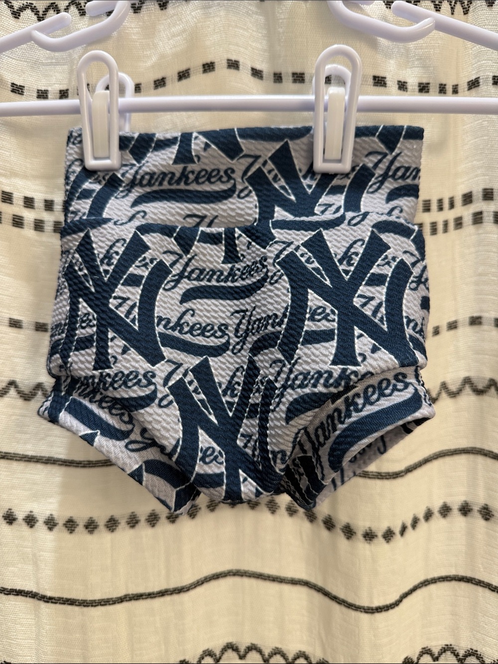 NY Yankees Patterned Baby Bloomers